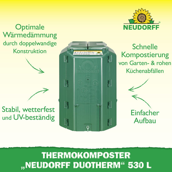 Thermokomposter "Neudorff DuoTherm" 530 L Sprechende Bilder Bild 2