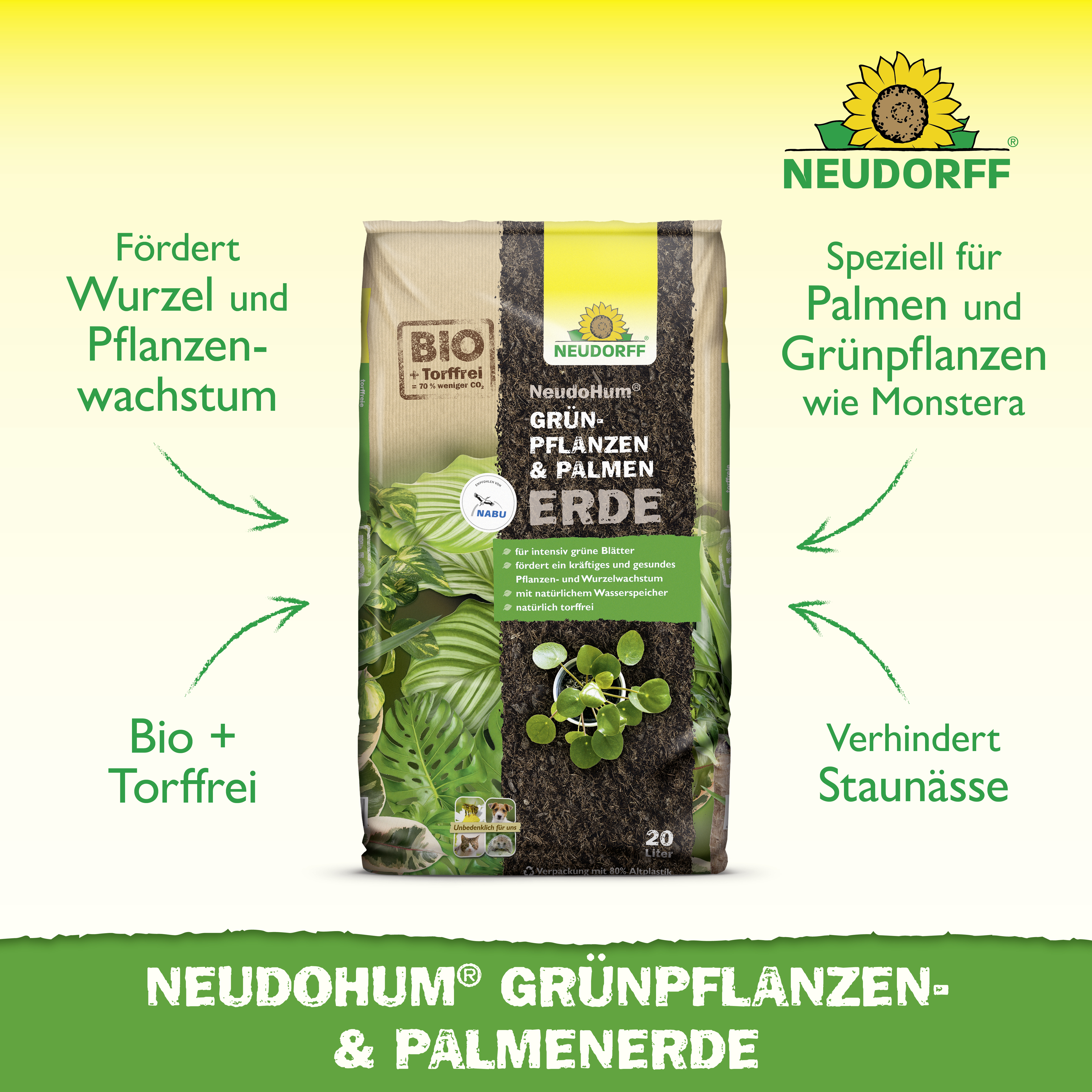 Neudorff NeudoHum Grünpflanzen- & PalmenErde,  Produktbild-Vorschau 8
